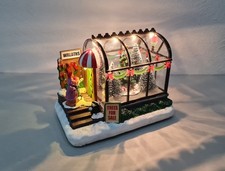 Weihnachtsdorf – Wintergarten mit Christbaum + warmer LED Beleuchtung Neu!