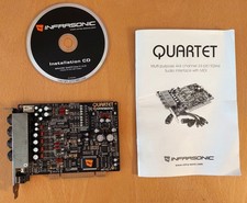 INFRASONIC QUARTET PCI- Karte intern für PC-Audiostudio, 192khz/24bit,4 in 4 out