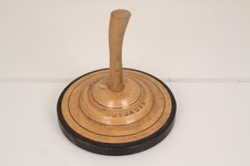 Hofbauer Eisstock Stockschießen Holz Eiskegeln Vintage Wintersport Ø28cm Curling