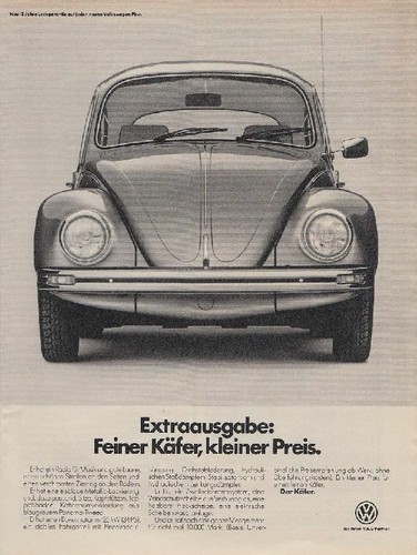 Volkswagen käfer reklame - volkswagen,