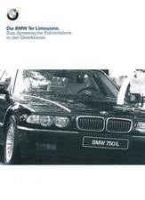 BMW 7er E38 Limousine Facelift Prospekt Brochure plus Preisliste 1999 B6