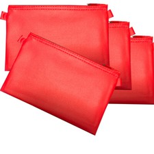 4 x Banktasche rot Geldtasche