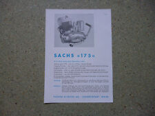 Fichtel & Sachs SACHS-MOTOR 175  Original altes Prospekt 1956