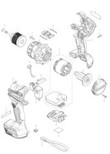 Makita Ersatzteile für DHP486 Akku Schlagbohrmaschine
