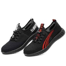 Herren Damen Leichte S1 Sicherheitsschuhe Stahlkappe Arbeitsstiefel Sneaker DE