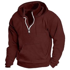 Kapuzenpullover Herren Hoodie Pullover Kapuze Unisex Casual Sweatshirt Tasche