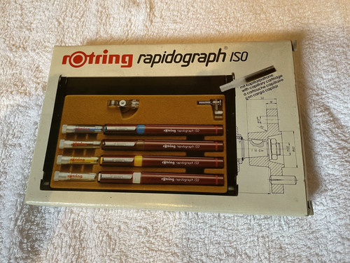 Rotring rapidograph iso set - rapidograph,