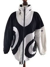 Head Vintage Skijacke 44 Jacke Winterjacke Blouson Kapuze Schwarz Weiß 80er Jahr