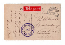 Feldpost 1. WK - Soldatenheim