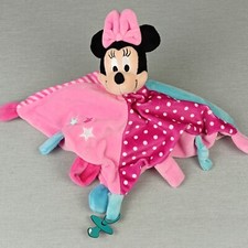 Disney Baby Minnie Mouse ❤️ Rosa Pink Schmusetuch Kuscheltuch Schnuffeltuch
