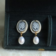 F18 Ohrringe Rose Perlmutt