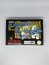 Super Nintendo SNES Retro Spiel Die Schlümpfe reisen um die Welt OVP TOP