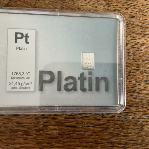 Gramm platinbarren mit - gramm,