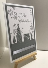 Stanze, Stanzschablone, Cutting Weihnachten Kirche Haus Dorf