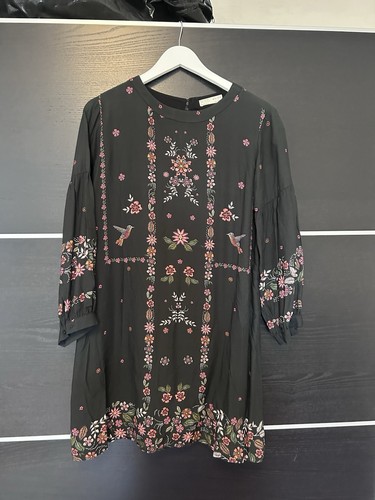 Zara kleid mit stickerei s - mit,