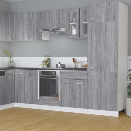 Hängeschrank glas grau sonoma - glas,