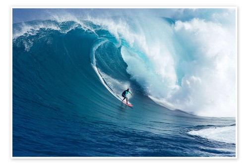 Poster riesige welle vor - poster,