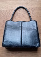 Schwarze vintage handtasche - schwarze,