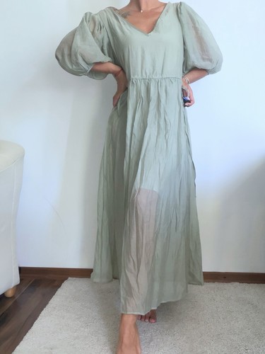 Damen maxikleid 36 - gr., grün