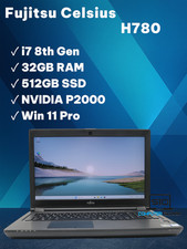 Fujitsu Celsius H780 i7-8850H 32GB RAM 512GB SSD NVMe P2000 15,6 Zoll Win11