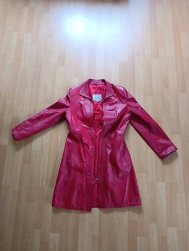 Ledermantel bordeaux weinrot - ledermantel,