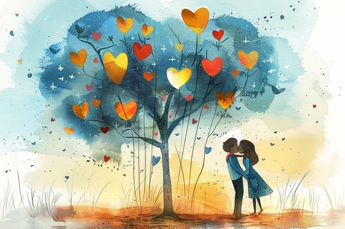 Verliebtes paar liebe herz - paar,,