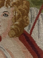 altes Stickbild Petit Point