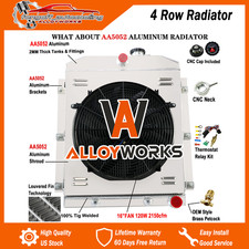 4 Row Radiator w/Shroud Fan