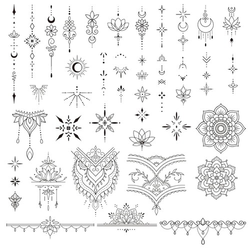 Blätter fake tattoos - 4,