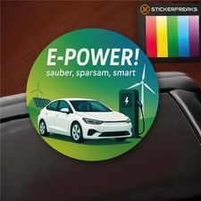 Elektroauto Aufkleber E-Power