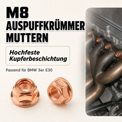 Auspuff sicherungsmuttern - auspuff, m8