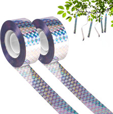 2 Rollen Flatterband Vogelabwehr 100Mx2 4cm Reflexionsband Vogelabwehrband Garte