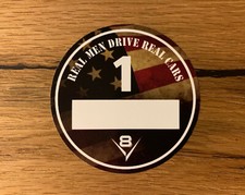 US Car V8 Aufkleber Feinstaub