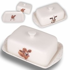 Wrendale Designs Porzellan Butterdose Mooo Kuh