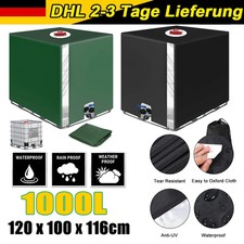 1000L IBC Container Abdeckung UV-Schutz Frostschutz Hülle Haube Regenwassertank~