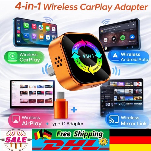 Wireless carplay adapter 4in1 - wireless,