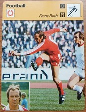 Editions Rencontre Lausanne 1978 Fußball Sammelkarte Bayern München Franz Roth