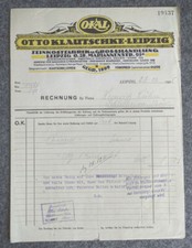 Rechnung Otto Klautschke