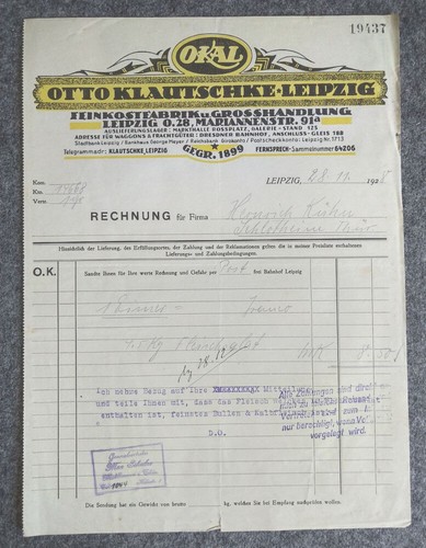 Rechnung otto klautschke - otto,