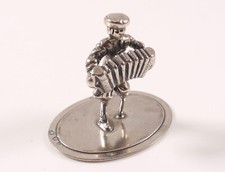 Silberfigur Figur Miniatur Niederlande Silber Musiker mit Ziehharmonika
