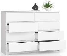Kommode mit 8 Schubladen Sideboard Multifunktionsschrank, 140x40x99cm VieleFARB
