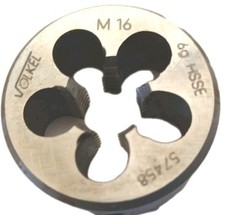 VÖLKEL HSSE M 16 Schneideisen - Gewindeschneider mit Schälanschnitt Display 