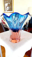Schwere Glas Vase -CHRIBSKA by