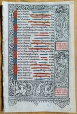 Original Stundenbuch Blatt