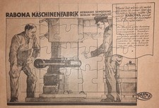 Raboma Maschinenfabrik Hermann Schoening Berlin-Borsigwalde Werbeanzeige v. 1926