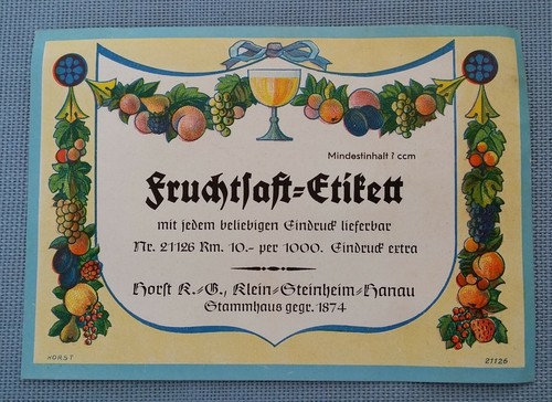 Altes saftetikett - altes,