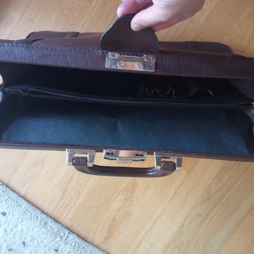 Leder aktentasche - leder,
