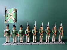 Garde Jäger Soldaten 9 Zinnfiguren, 6cm, Alte Heere vollplastisch Zinnsoldaten