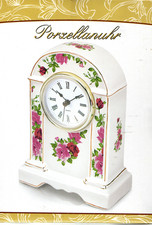 feinste Porzellan Uhr Standuhr