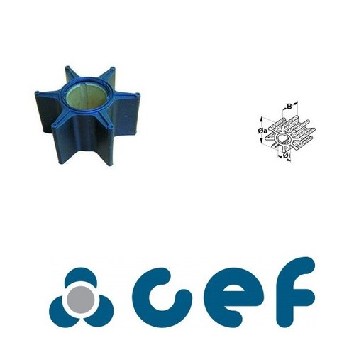 Cef impeller neopren 6 - neopren, mm